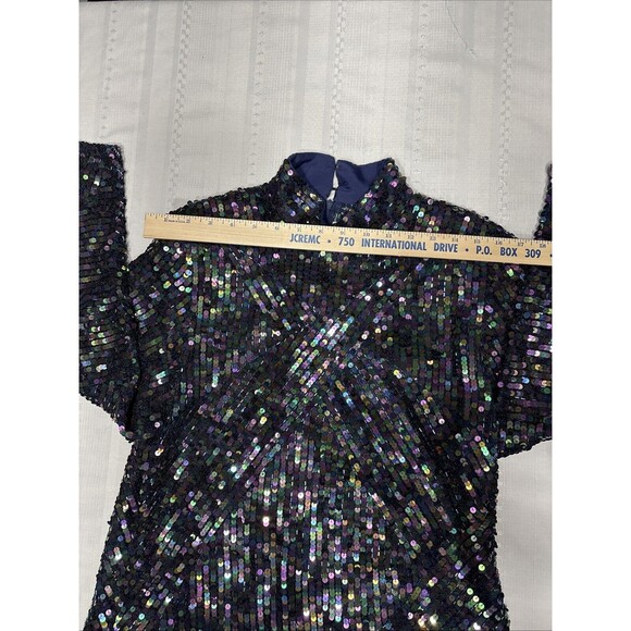 Beautiful!!  VTG Nolan Miller Dynasty Collection Dress/ Sequins/ Size 12 - Picture 9 of 13
